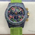 Super Clone Diw Rolex Daytona Military Green Carbon Cal.4130 